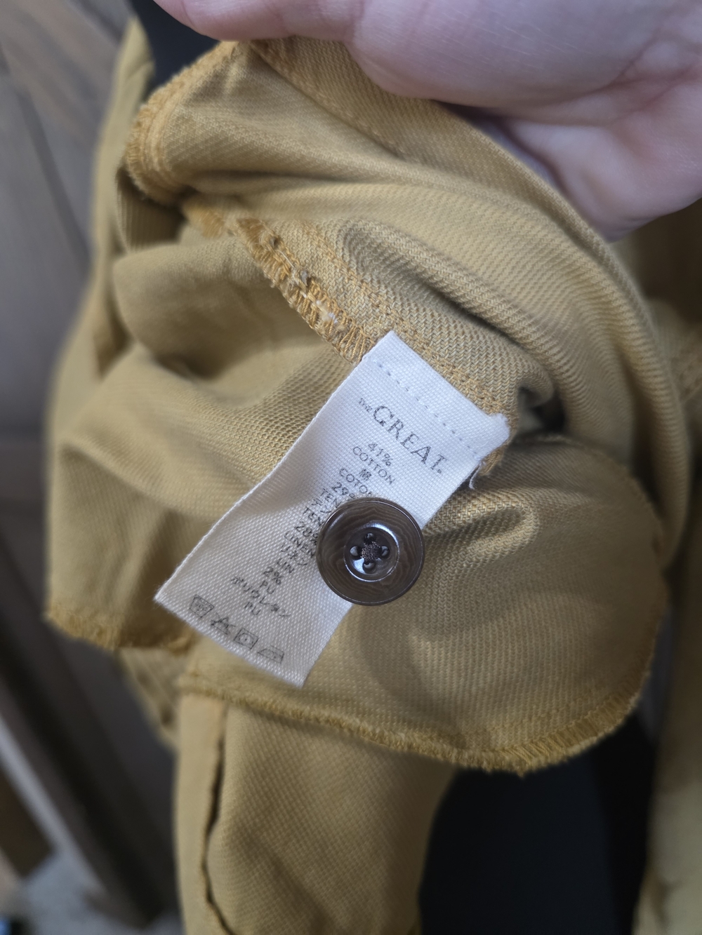 THE GREAT. Women’s Utility Chore Jacket in Mustard - Picture 5 of 5